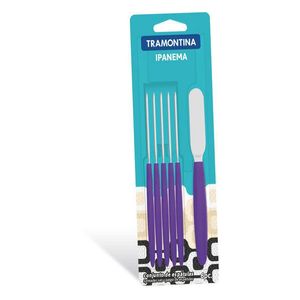 Conj. Espatulas Manteiga Inox 6 Pçs Ipanema Lilás Tramontina