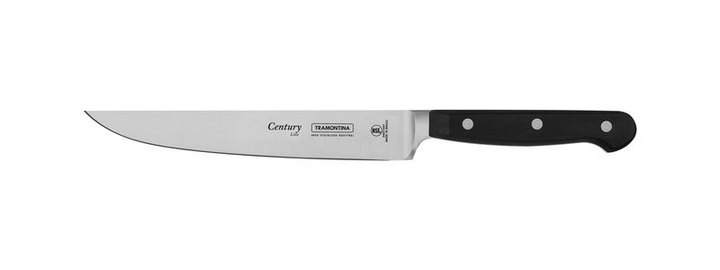 "Faca para Cozinha Tramontina Century com Lâmina em Aço Inox e Cabo em Policarbonato e Fibra de Vidro 7"""