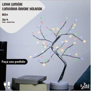 Luminária Árvore Holanda Linha Lumiere 60 Leds