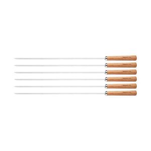 Conjunto de Espetinhos Tramontina em Aço Inox 50 cm 6 Peças
