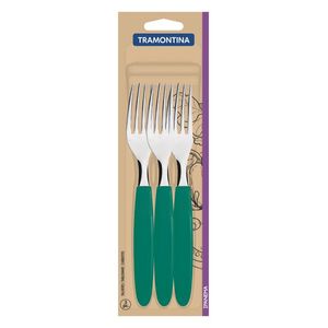 Conj. Garfos de Mesa Inox 3 peças Ipanema Verde