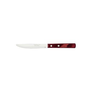 Faca Mesa Inox 4" Polywood Vermelho Tramontina