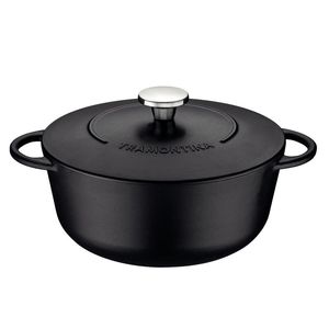 Cacarola de Ferro 28cm 6l Trento Preto Tramontina
