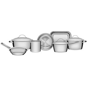 Jogo Panelas Aço Inox 7 Peças Allegra Tramontina