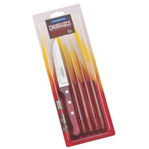Conjunto de Facas Jumbo Tramontina Vermelho Polywood 6 Peças