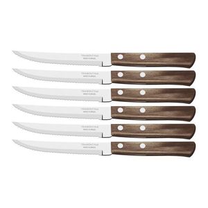 Conjunto de Facas Tramontina 5" Castanho Polywood 6 Peças