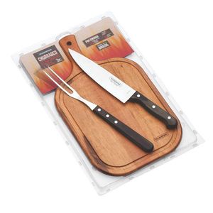 Kit para Churrasco Polywood Castanho 3 Peças Tramontina