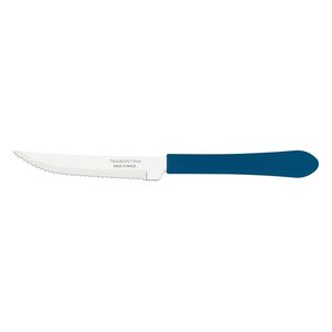 Faca Churrasco Inox 4" Leme Azul Tramontina