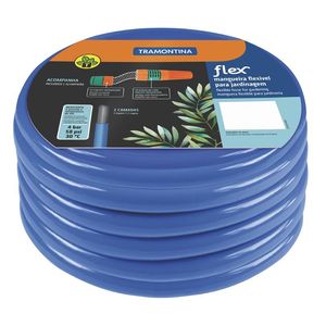 Mangueira Flexível 1/2" Azul 30 M Com Acessórios Tramontina