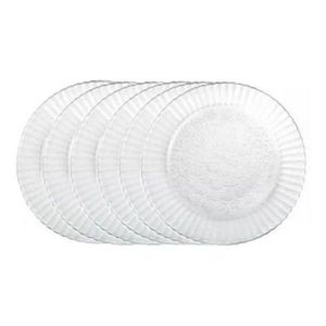 Kit 10 Pratos Duralex Primavera Raso