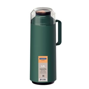 Garrafa Térmica Tramontina Exata Verde Ampola de Vidro 1 L