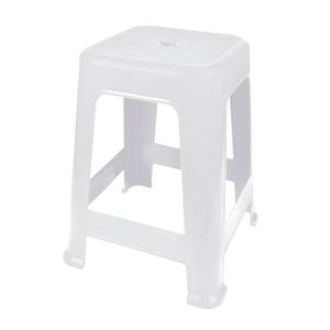 Banqueta Plástica Branca Mor