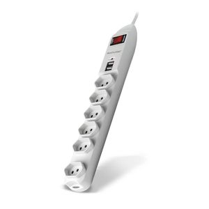 FILTRO DE LINHA 6 TOMADAS E 2 ENTRADAS USB - WI251