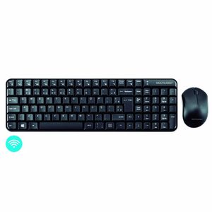 TECLADO E MOUSE SEM FIO 2.4 GHZ MULTIMIDIA PRETO USB - TC183