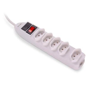 FILTRO DE LINHA 5 TOMADAS BRANCO - WI300
