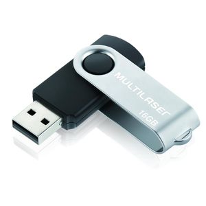 PENDRIVE TWIST PRETO 16GB - PD588