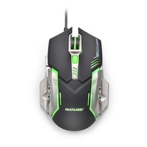 MOUSE GAMER MULTILASER 2400 DPI PRETO E GRAFITE - MO269