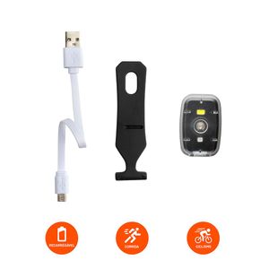 FAROL CLIP COM LUZ DIANTEIRO 20L/ TRASEIRO 2L 200MAH USB - BI187