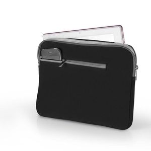 CASE NEOPRENE PARA NOTEBOOK ATE 15.6 POL. - PRETO E CINZA - BO400