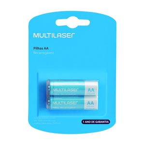PILHAS RECARREGAVEIS AA (2500MAH) - 2 UNIDADES - CB053