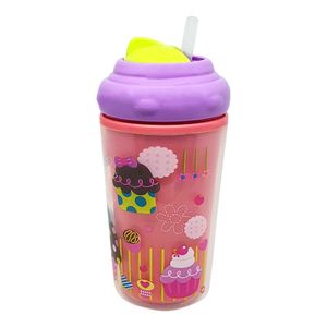 COPO TERMICO COM CANUDO DE SILICONE COOL (MENINA) - BB035