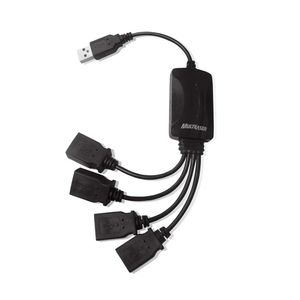 AC.HUB USB CABLES 2.0 4 PORTAS PRETO - AC042