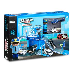 EXPRESS WHEELS GARAGEM POLICIA 42 PECAS - BR1240