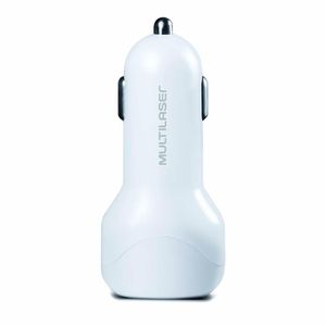 CARREGADOR AUTOMOTIVO CONCEPT 2 PORTAS USB I-SMART BRANCO - CB115