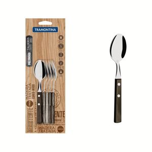 Conj. Colheres Chá Inox 6 Pçs Polywood Tramontina