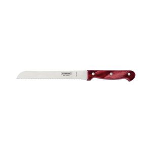 Faca Pão Inox 7 Polywood Vermelho Tramontina