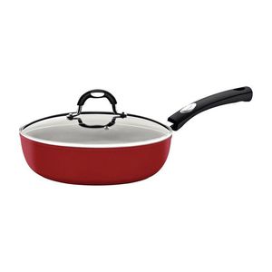Frigideira Funda Alum. 24cm C/ Tp Monaco Vermelha Tramontina