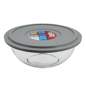 Tigela Com Tampa Plástica Plus 1,5L Marinex
