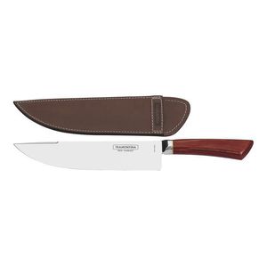 Faca Para Carne Polywood Vermelho 8" Tramontina