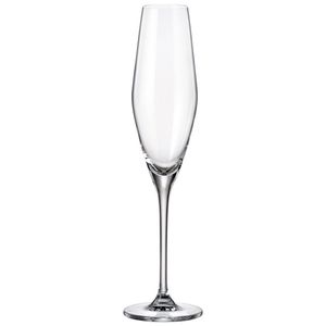 Jogo 6 Taças Champanhe Loxia Cristal Ecológico Bohemia
