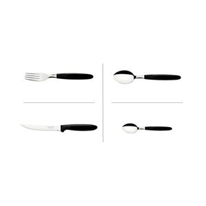 Kit 48 Talheres Ipanema Preto Tramontina