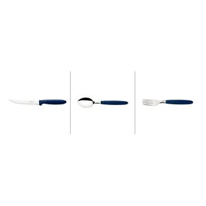 Kit 45 Talheres Ipanema Azul Tramontina