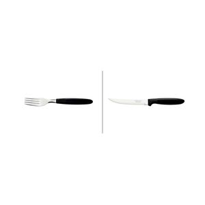Kit 12 Talheres Ipanema Preto Tramontina