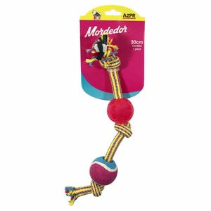 Mordedor Pet Corda Com 2 Bolas 30 Cm Azpr