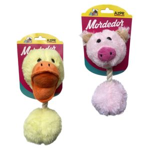 Mordedor Pet Pelúcia Animais Corda 25 Cm Cor Sortida Azpr