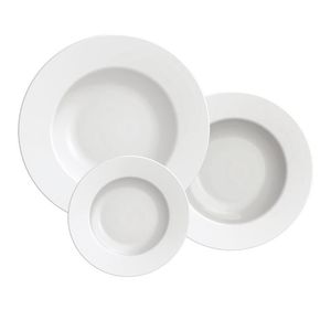 Kit 36 Pratos Maria Augusta em Porcelana  Tramontina