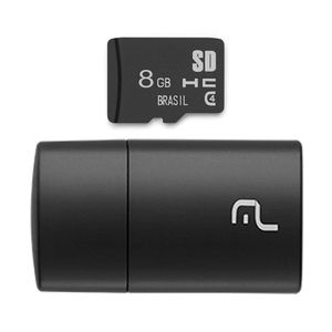 2X1: LEITOR USB   CARTAO DE MEMORIA CLASSE 4 8GB - MC161